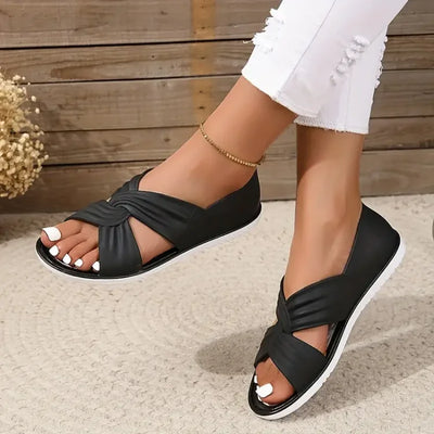 Gwess | Comfortable Sandals With Bow Design
