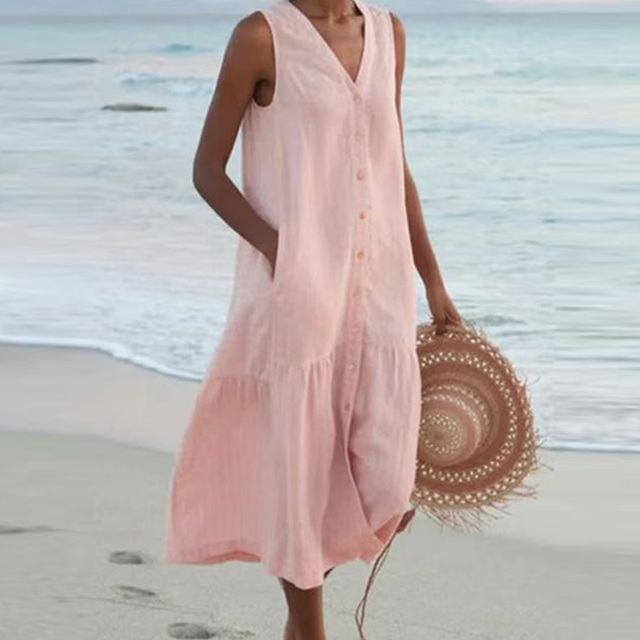 SHONESSA – SUMMER V-NECK DRESS