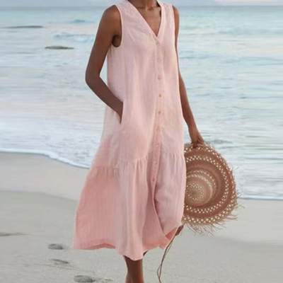 SHONESSA – SUMMER V-NECK DRESS