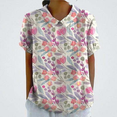 Ryvenya | Floral Linen Blouse