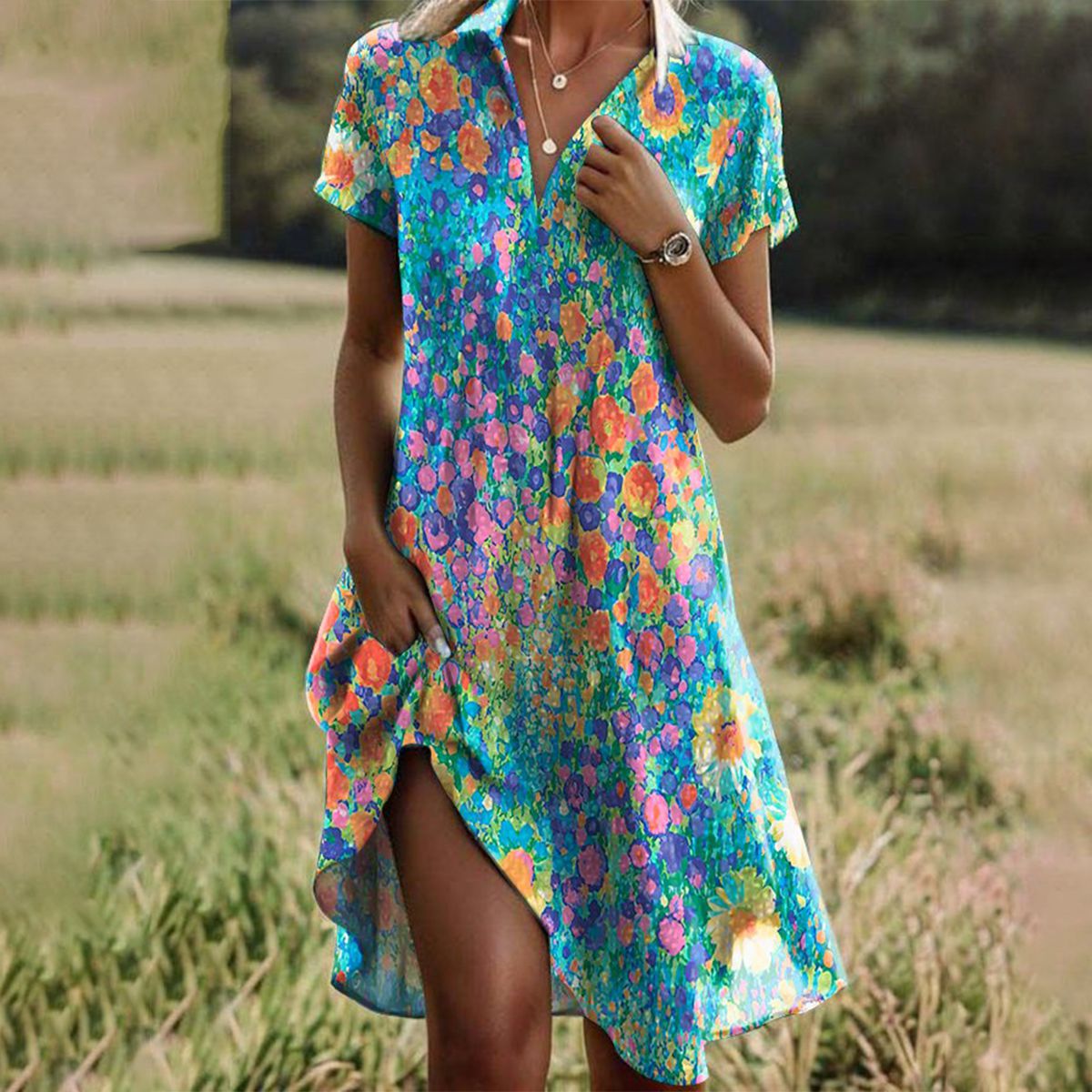 Rivka™ | Flowy Midi Dress