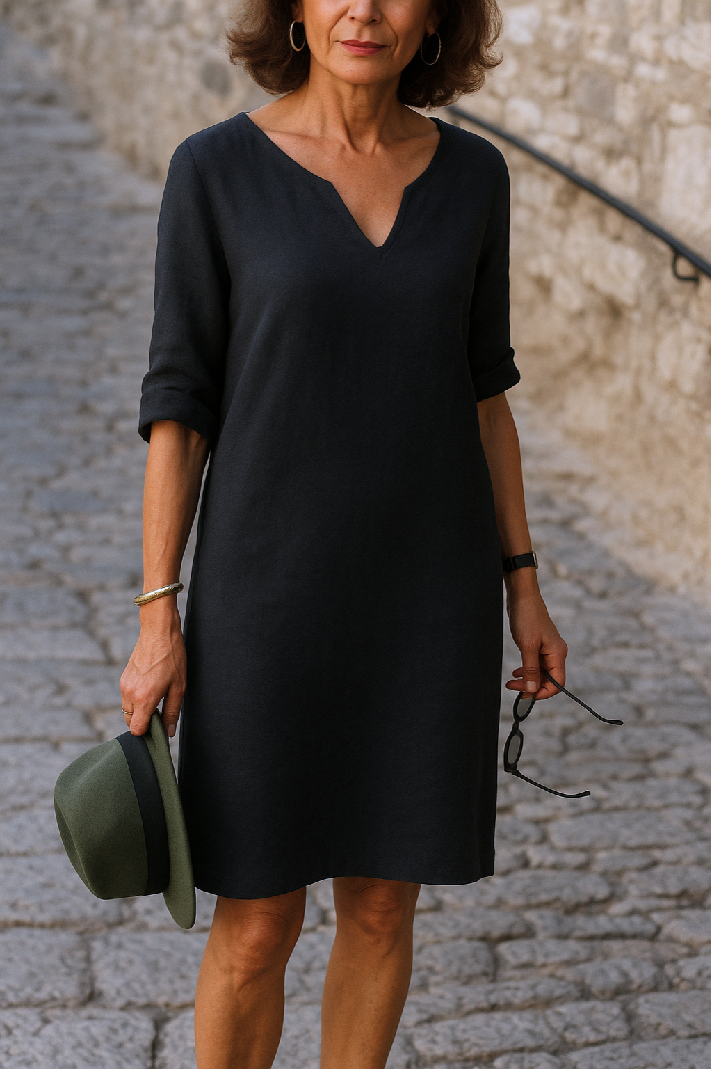 Zarely™ | Elegant V-neck Dress