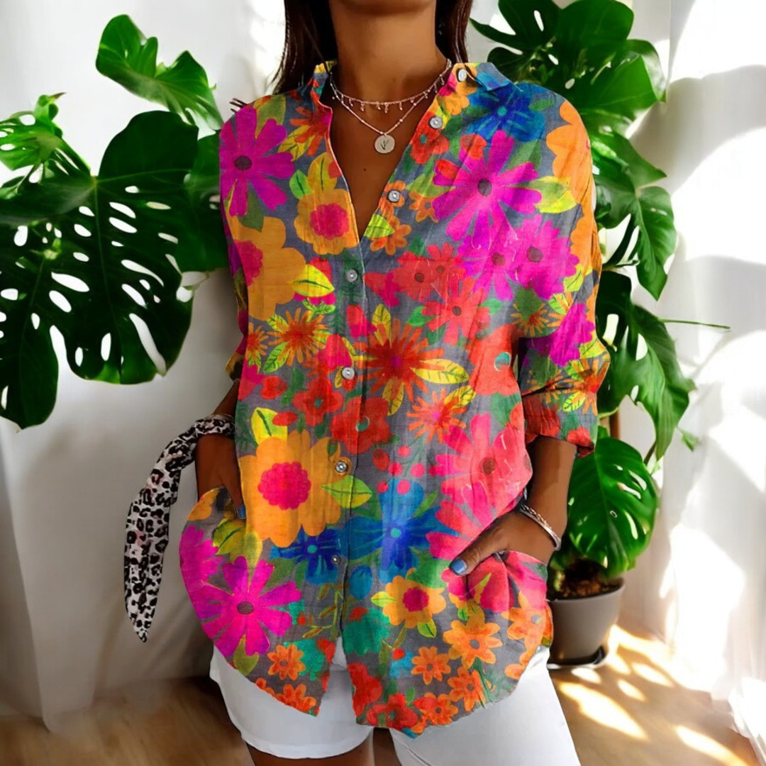 Oona™ | Vintage Floral Blouse