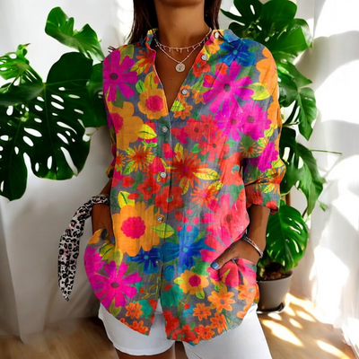 Oona™ | Vintage Floral Blouse