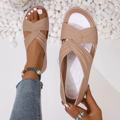 Gwess | Comfortable Sandals With Bow Design