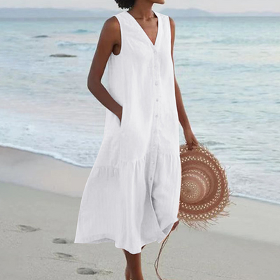 SHONESSA – SUMMER V-NECK DRESS