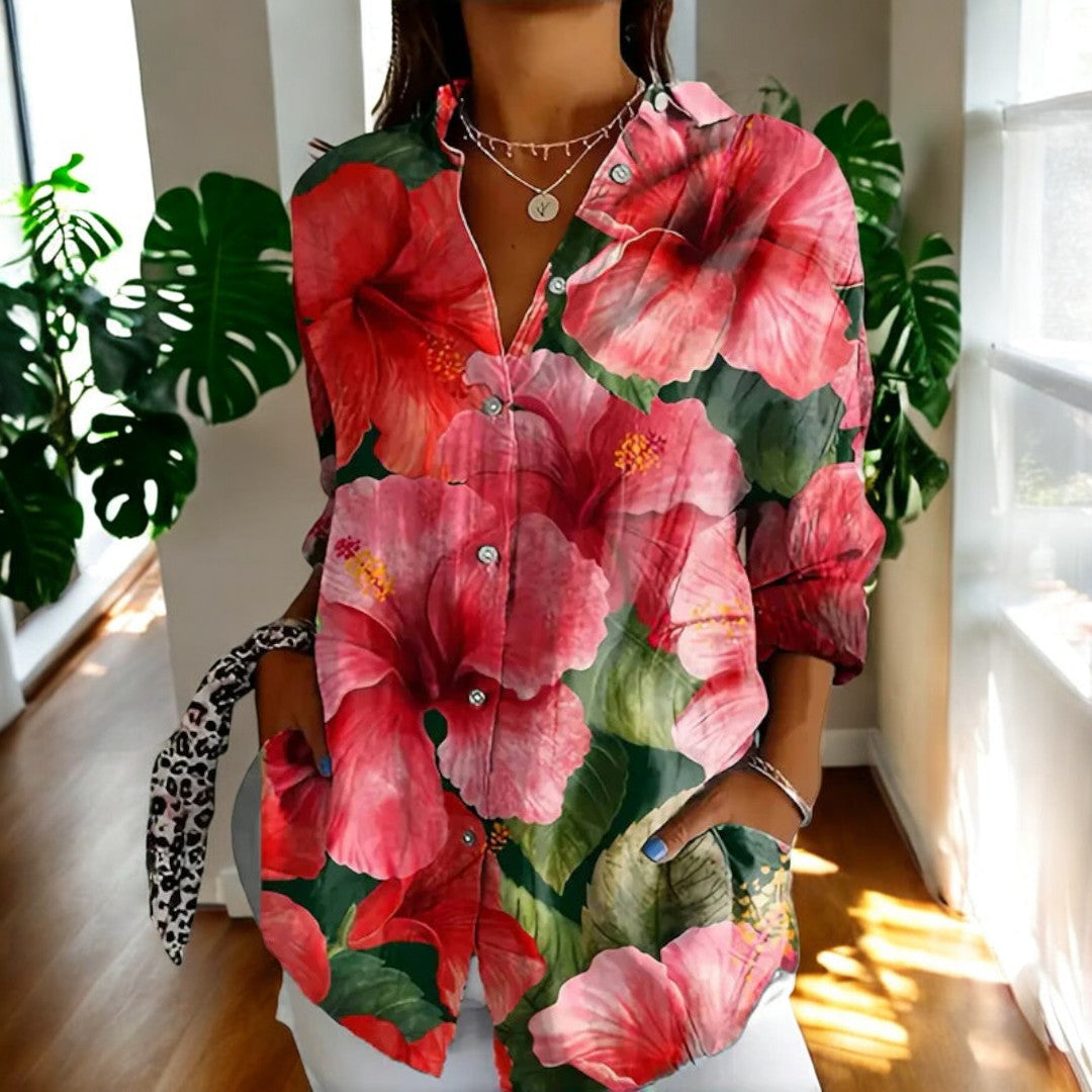 Oona™ | Vintage Floral Blouse