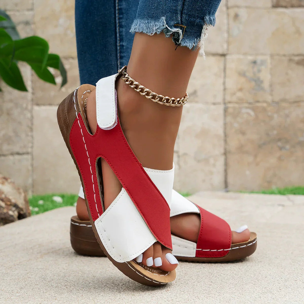 SANNIKA - SANDALS WITH HEEL SUPPORT