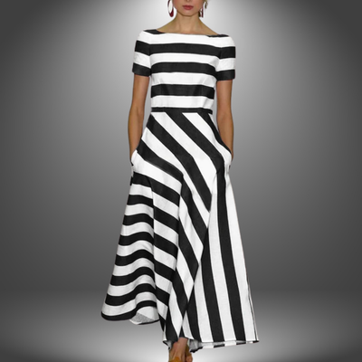 Lavitha™ | Handmade Long Striped Dress