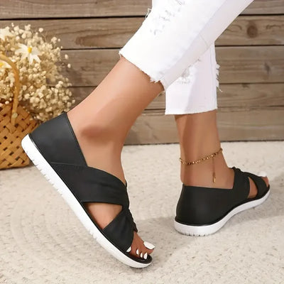 Gwess | Comfortable Sandals With Bow Design