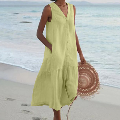SHONESSA – SUMMER V-NECK DRESS