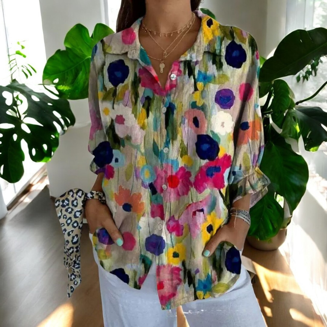 Oona™ | Vintage Floral Blouse