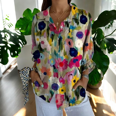 Oona™ | Vintage Floral Blouse