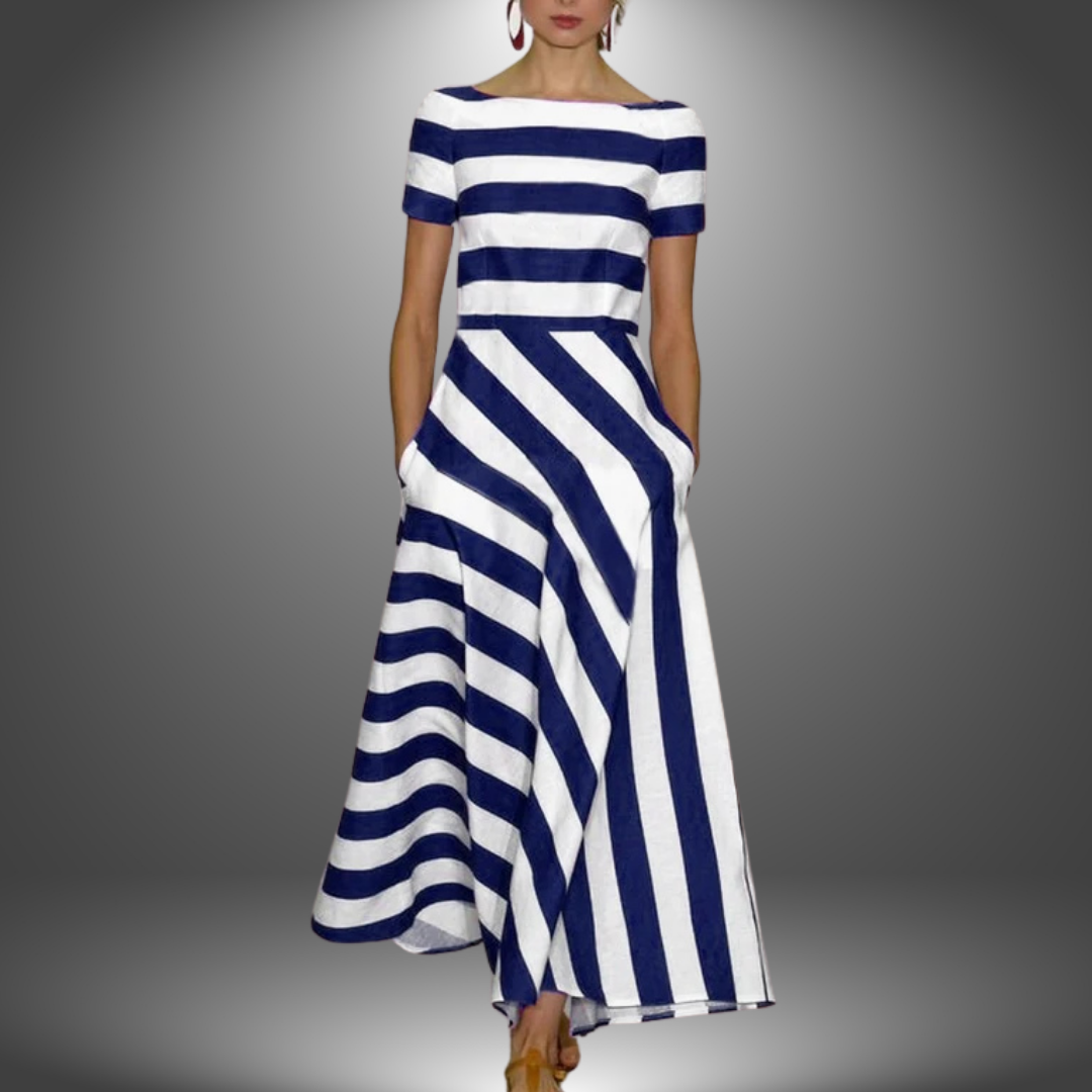 Lavitha™ | Handmade Long Striped Dress