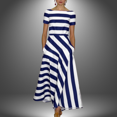 Lavitha™ | Handmade Long Striped Dress