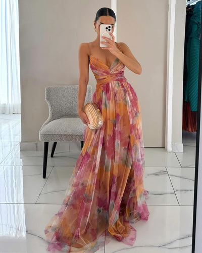 Ondrea™ | Magnificent Floral Print Maxi Dress