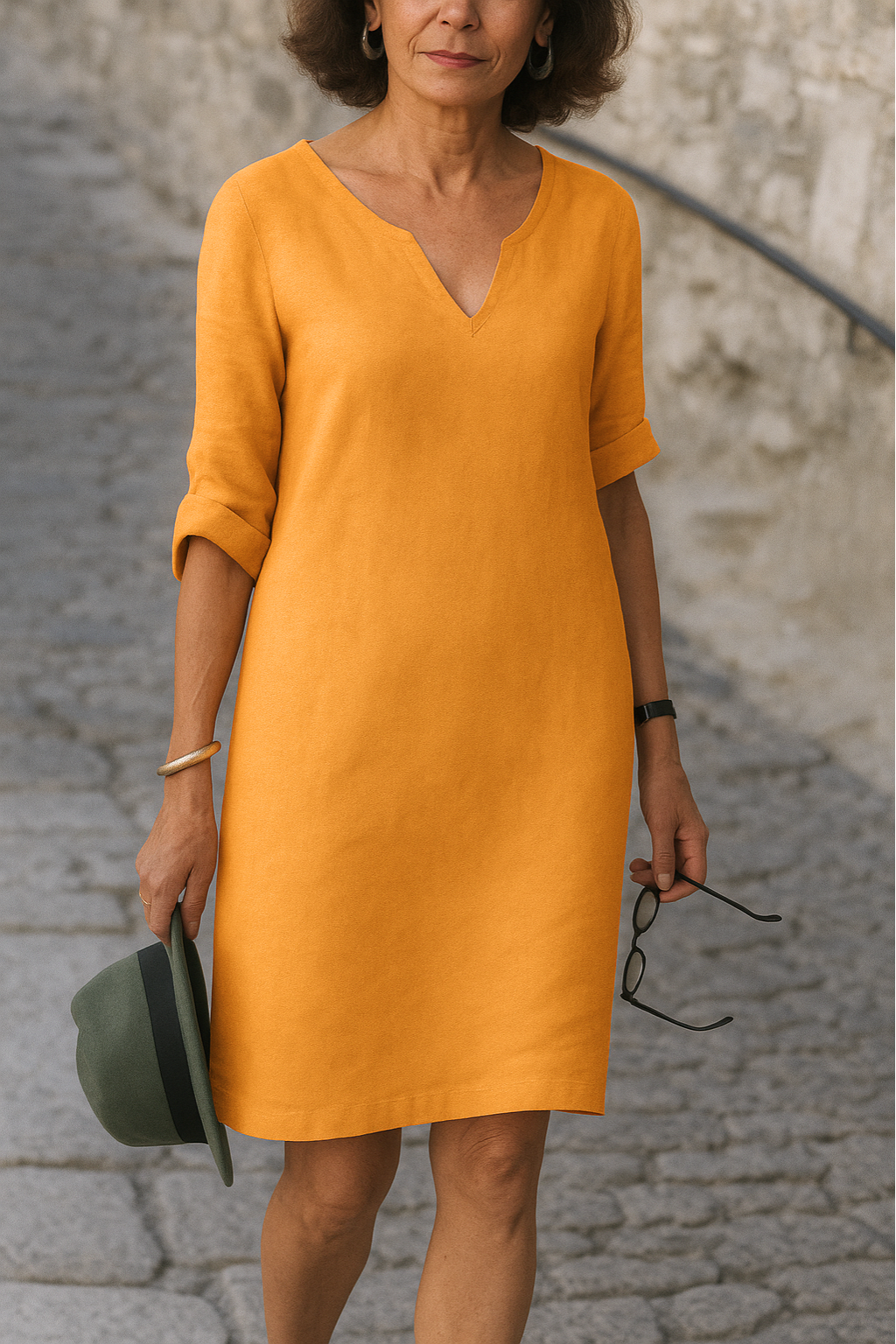 Zarely™ | Elegant V-neck Dress