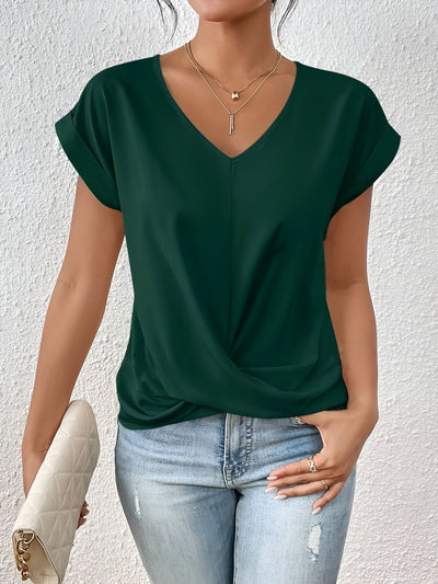 Lucelle™ | Casual V-neck Heart T-shirt [1 PURCHASED, 1 FREE]