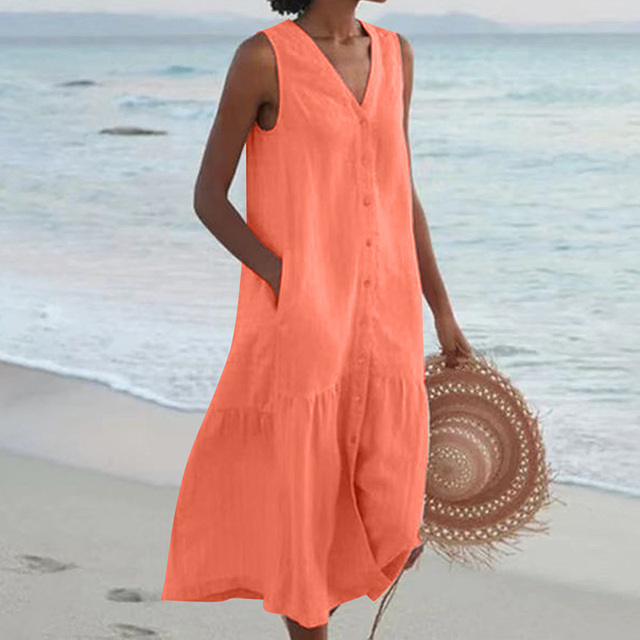 SHONESSA – SUMMER V-NECK DRESS
