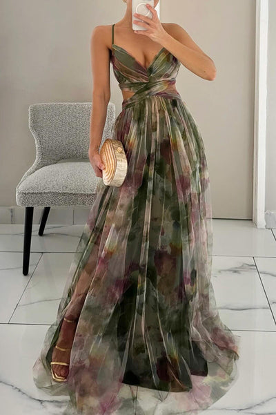 Ondrea™ | Magnificent Floral Print Maxi Dress