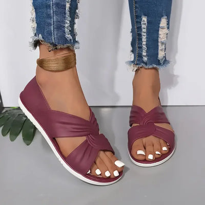 Gwess | Comfortable Sandals With Bow Design