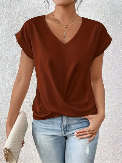 Lucelle™ | Casual V-neck Heart T-shirt [1 PURCHASED, 1 FREE]