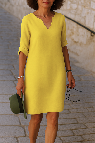 Zarely™ | Elegant V-neck Dress
