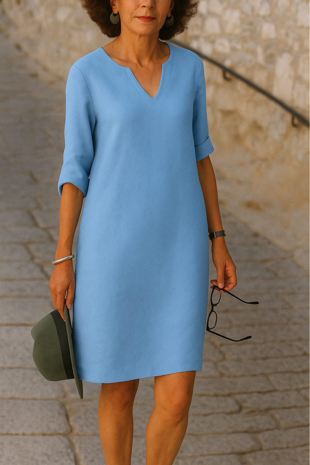 Zarely™ | Elegant V-neck Dress