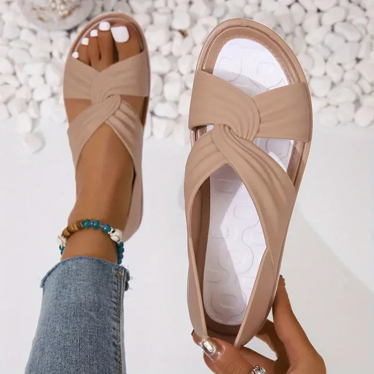 Gwess | Comfortable Sandals With Bow Design