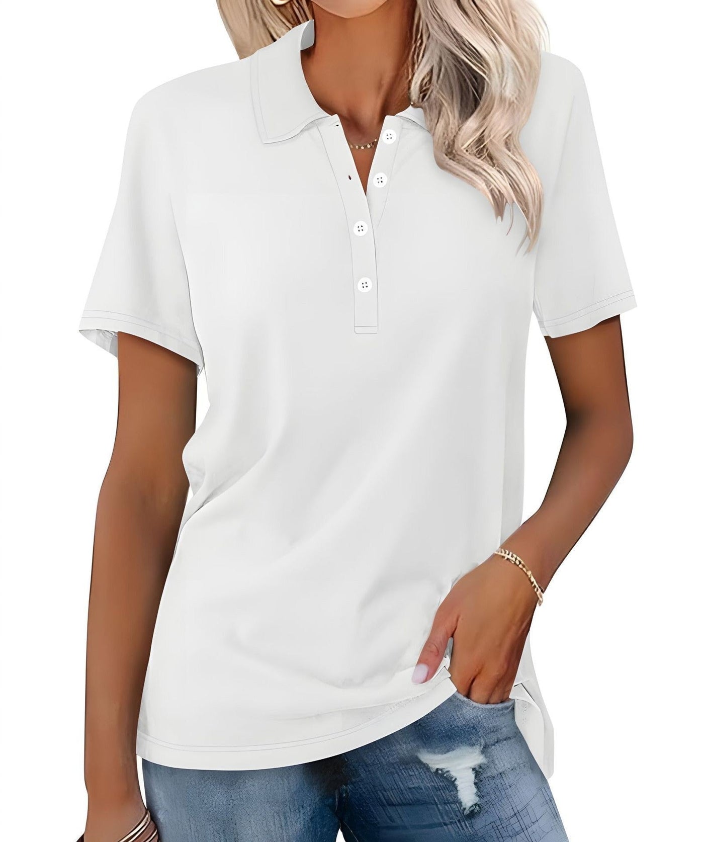 Thyme - Breathable Polo Shirt With Elegant Appearance