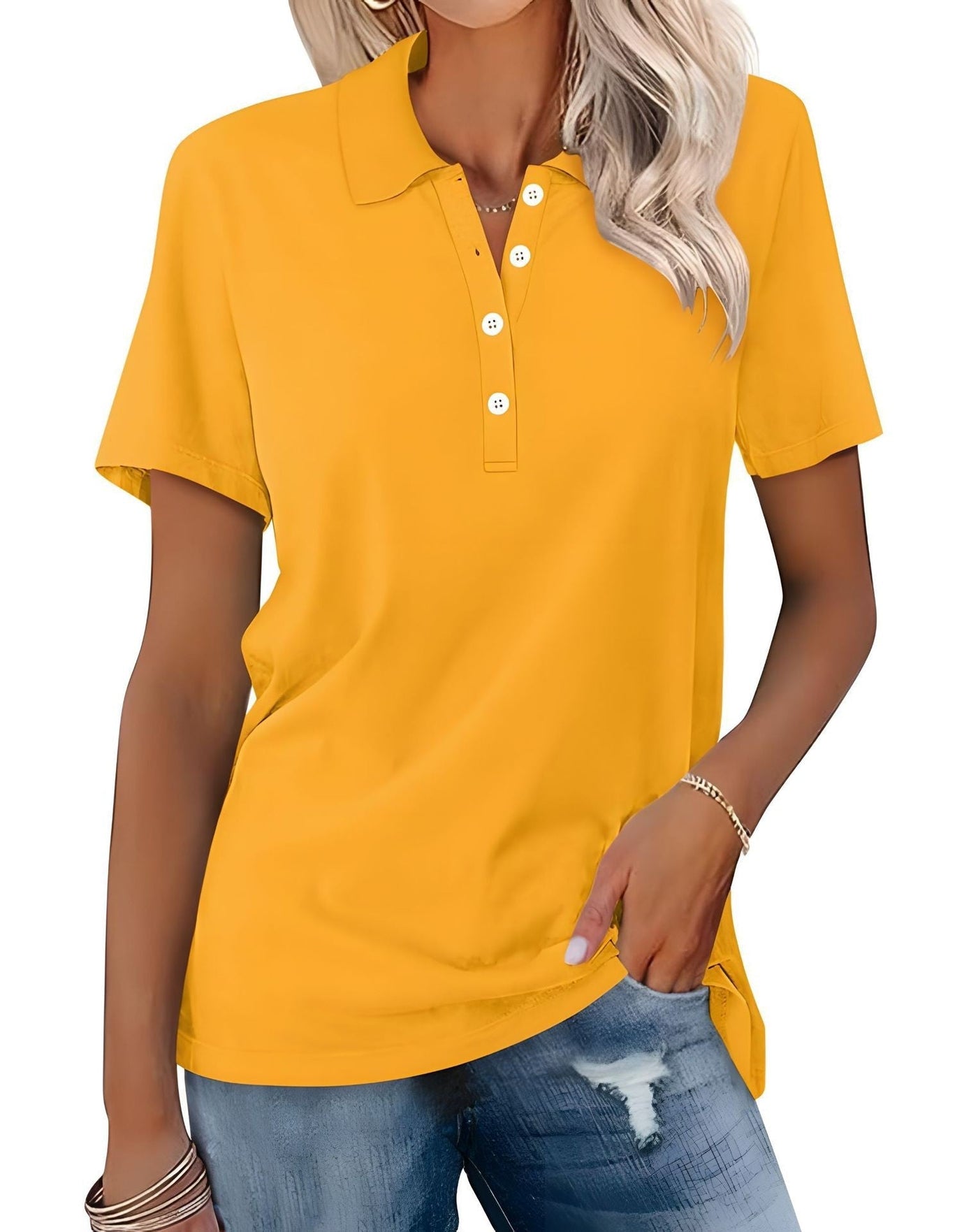 Thyme - Breathable Polo Shirt With Elegant Appearance