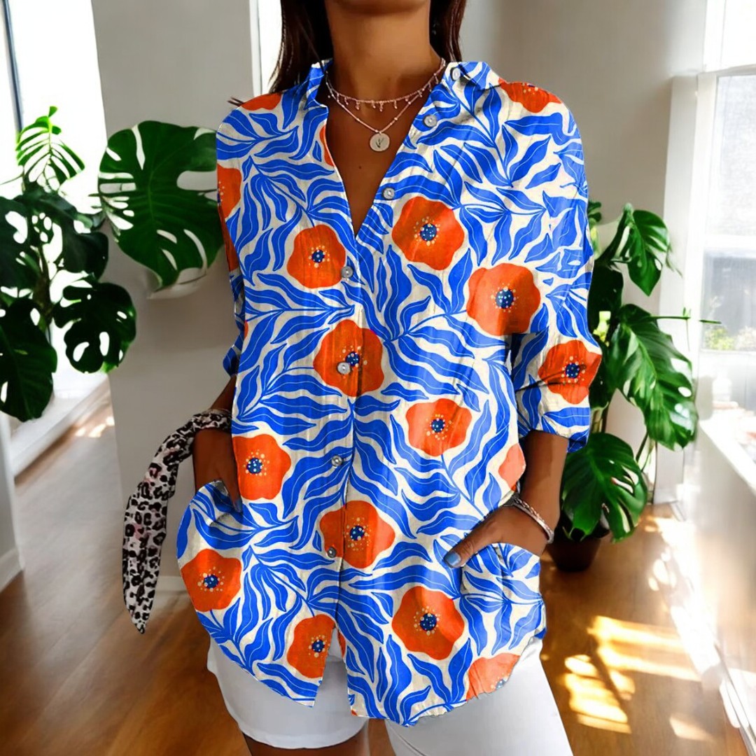 Oona™ | Vintage Floral Blouse