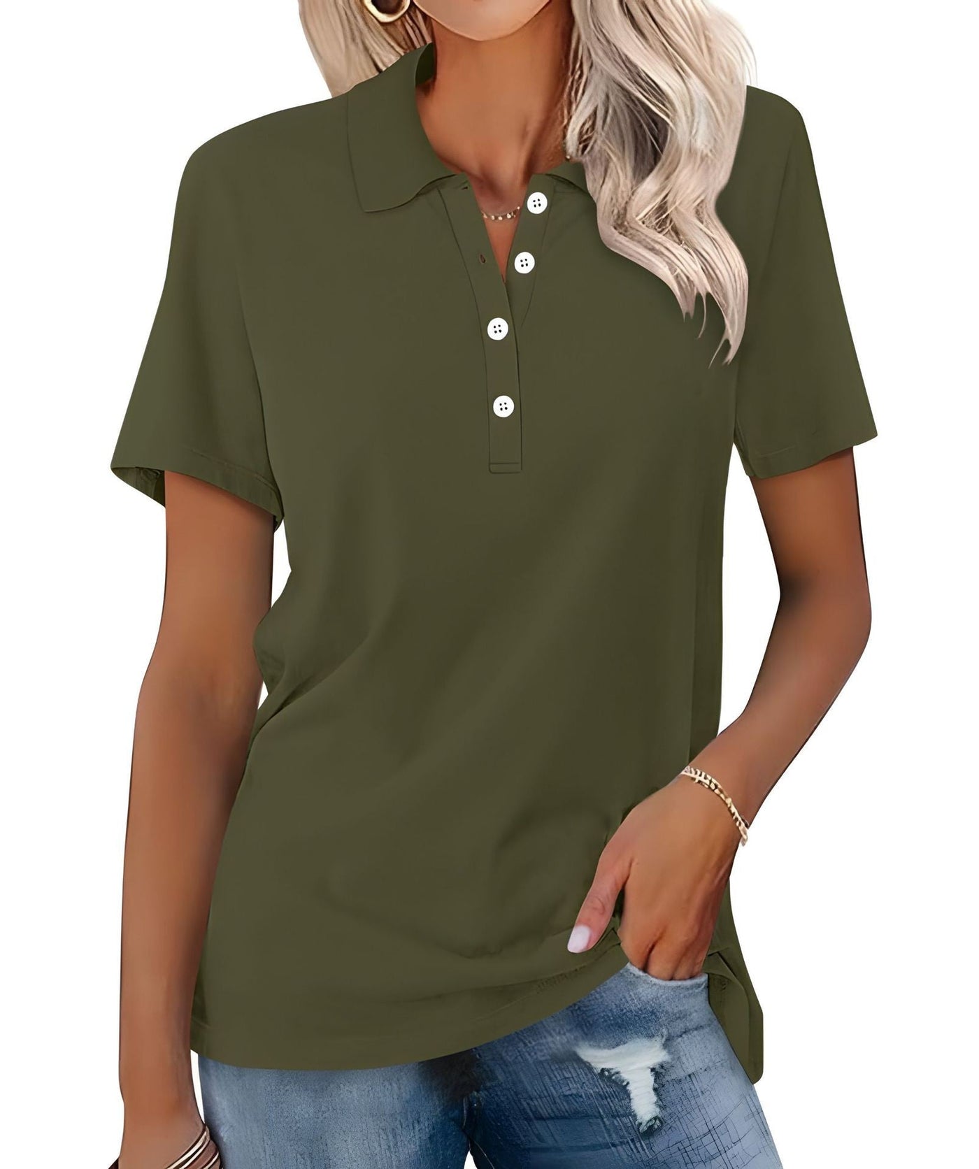 Thyme - Breathable Polo Shirt With Elegant Appearance