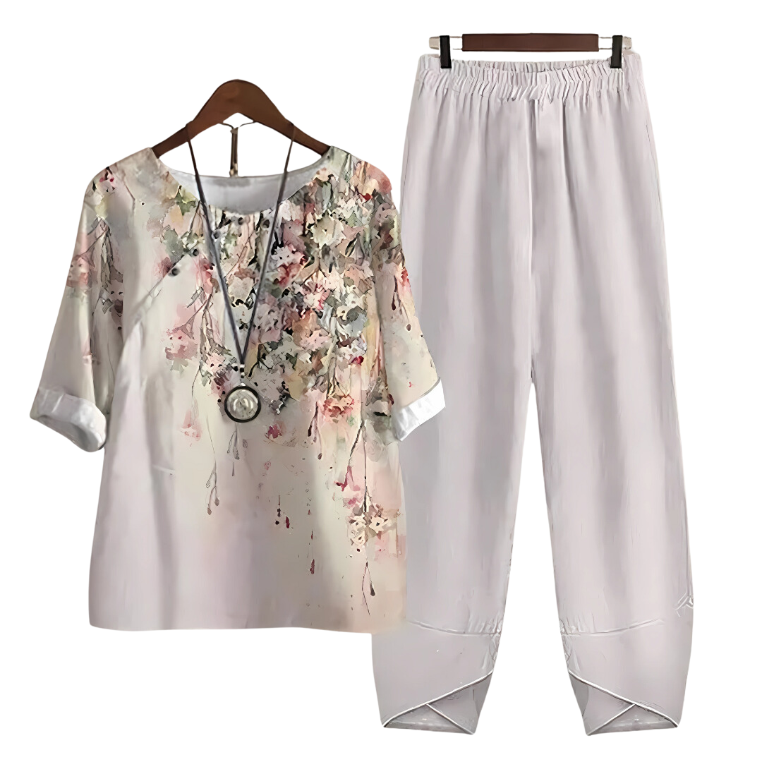 Vensia™ - Effortless Chic Shirt And Pant Set