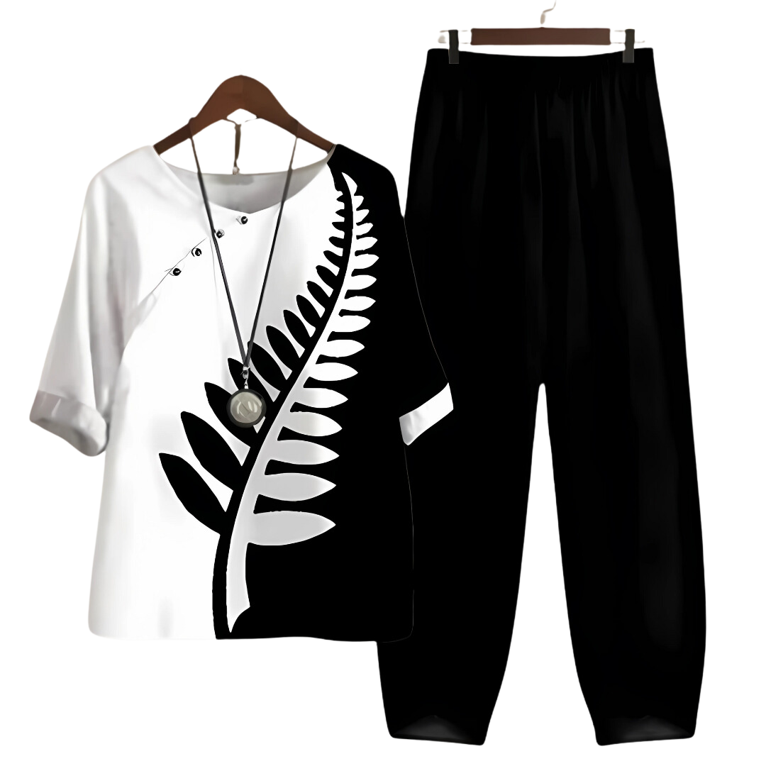 Vensia™ - Effortless Chic Shirt And Pant Set