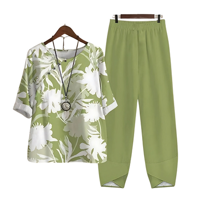 Vensia™ - Effortless Chic Shirt And Pant Set