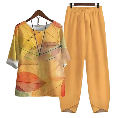 Vensia™ - Effortless Chic Shirt And Pant Set