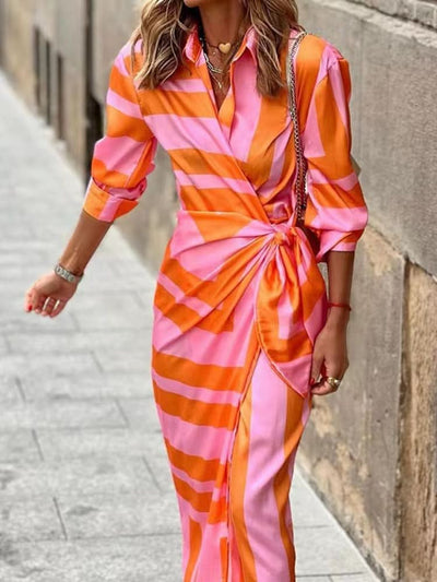 Taliah™ - Printed Wrap Dress