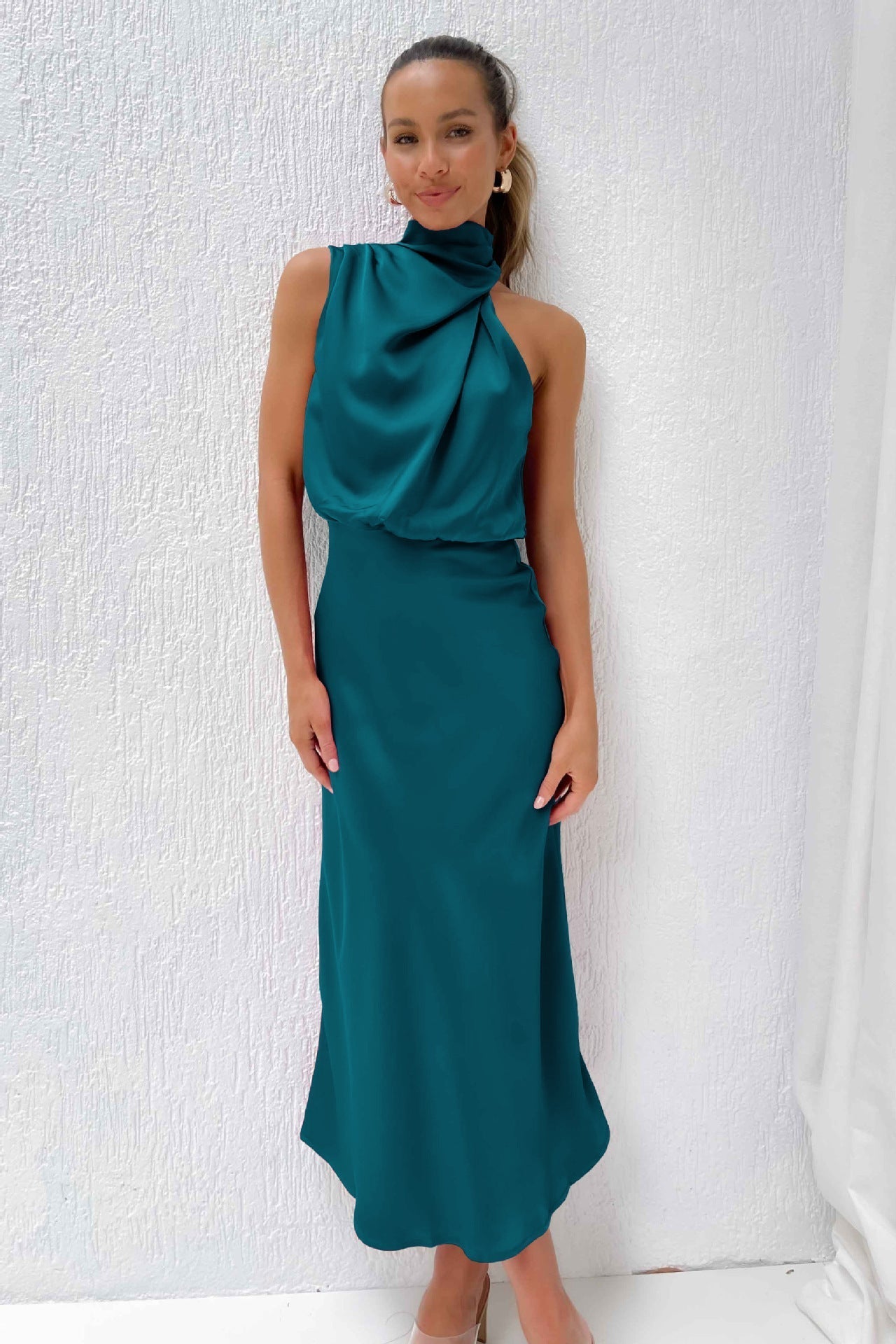 Elspeth | Long Dress With Halterneck