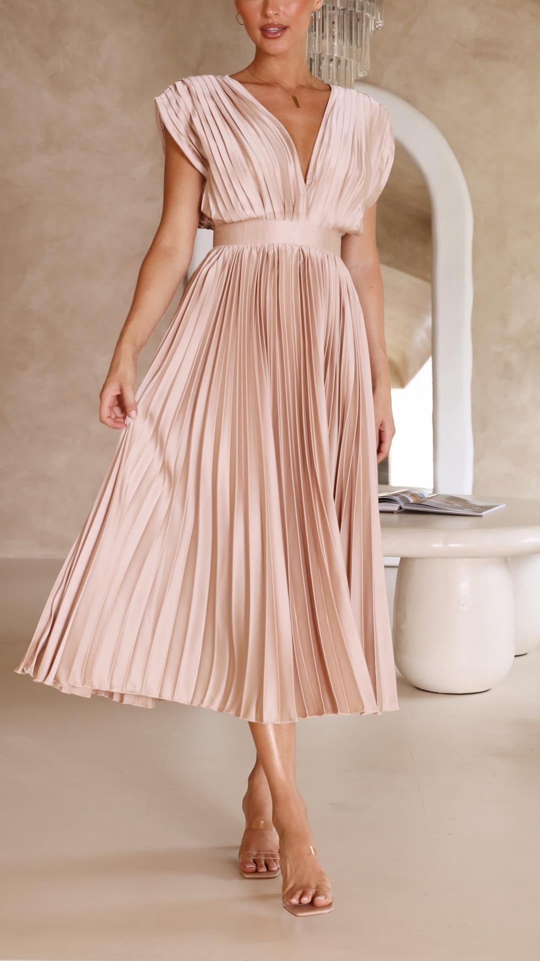Bernice | Elegant Pleated Dress