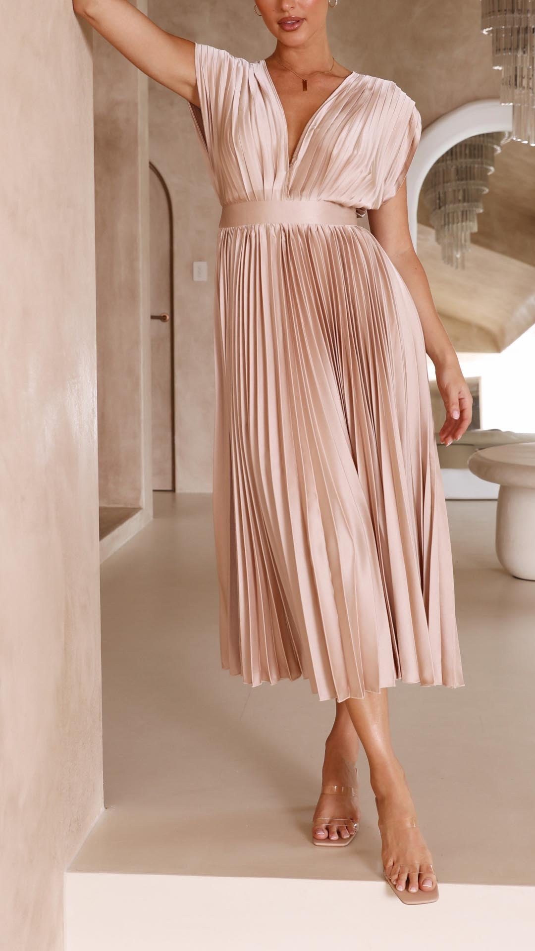 Bernice | Elegant Pleated Dress