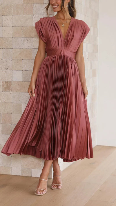 Bernice | Elegant Pleated Dress
