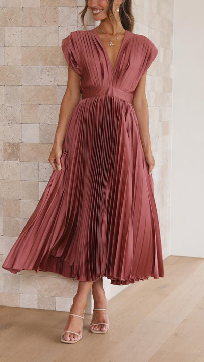 Bernice | Elegant Pleated Dress