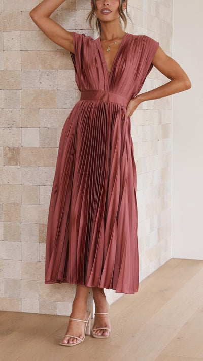 Bernice | Elegant Pleated Dress