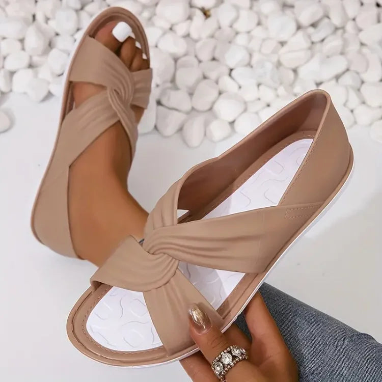 Gwess | Comfortable Sandals With Bow Design