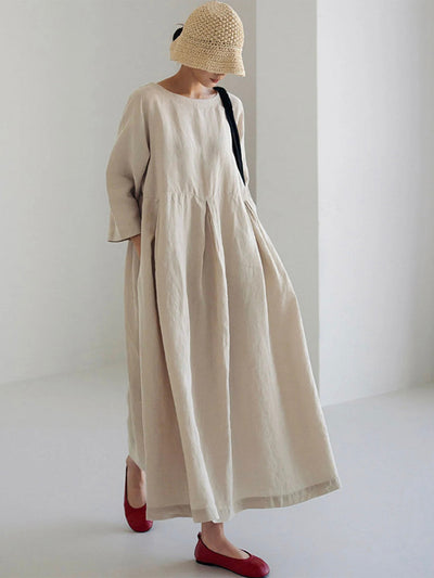 Honora™ | Elegant Maxi Dress With Waist Accent