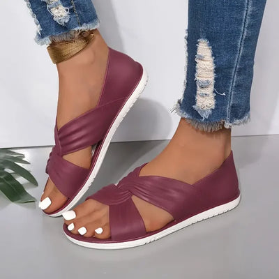 Gwess | Comfortable Sandals With Bow Design