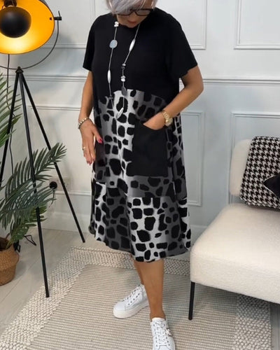 Coralie™ - Women's Short Sleeves Midi Dress