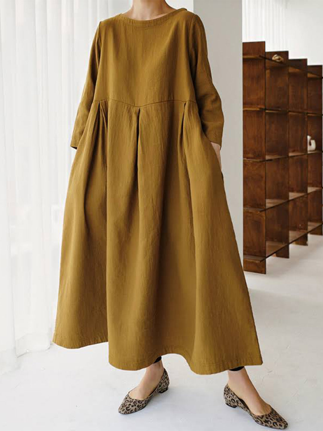 Honora™ | Elegant Maxi Dress With Waist Accent