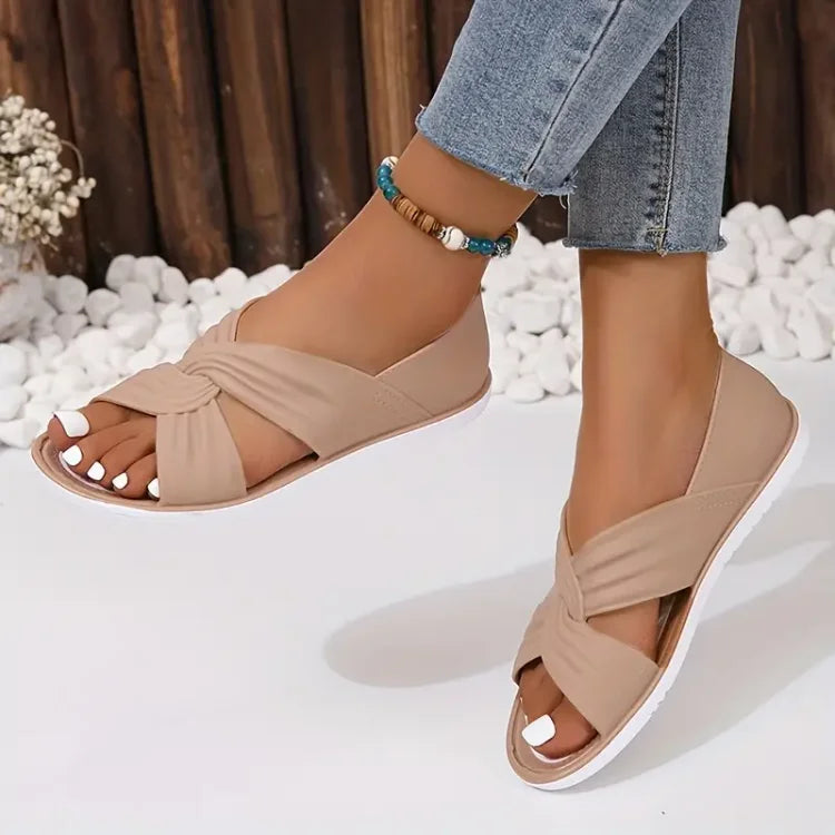 Gwess | Comfortable Sandals With Bow Design